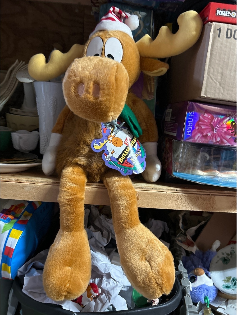 Vintage Bullwinkle Plush Toy with Exclusive Limited Edition Tag